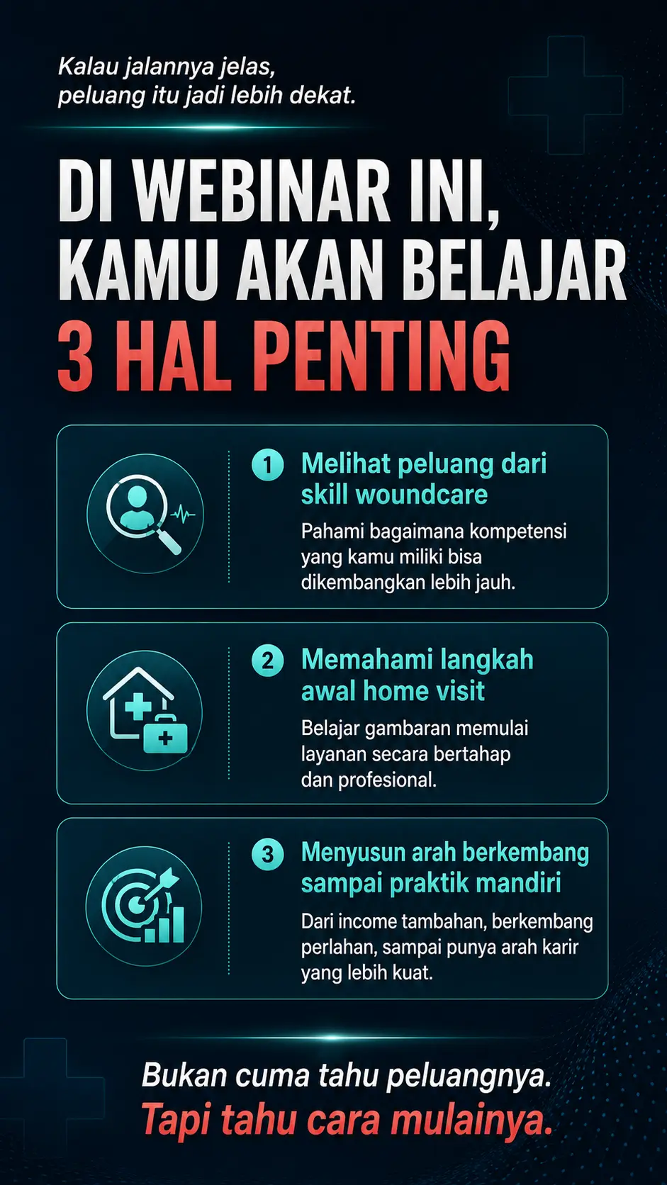 Tiga solusi yang dibahas dalam webinar